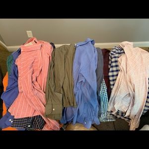 Lot of 24-men’s dress shirts size 2x or 18 neck